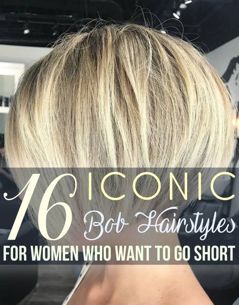 Short Haircut Ideas For Women Bob Styles, Modified Bob Haircut For Women, Back Views Of Short Haircuts, Short Bob Haircuts For Women Over 50, Tapered Bob Haircut, Stylish Haircut For Women, Chin Length Bob Hairstyles, Mom Hairstyles Short, Blonde Angled Bob