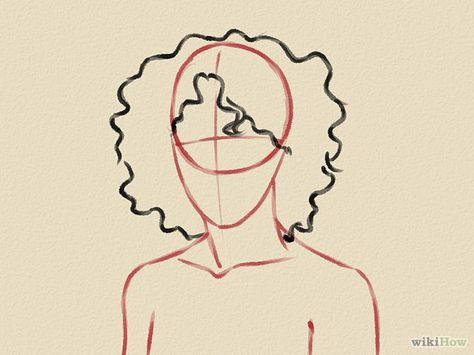 Draw Curly Hair, Drawing Face Expressions, Head And Shoulders, Hair Sketch, Body Base Drawing, Character Design Sketches, Illustration Art Girl, Art Corner, Illustration Character Design