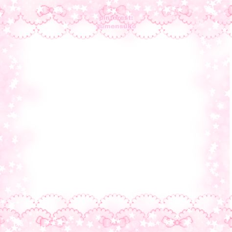 Pink Boarder Aesthetic, Kawaiicore Template, Cute Pink Overlays, Cutecore Frame, Cute Frames For Edits, Cutecore Border, No Background Stickers, Watermark Cute, Kawaii Overlay