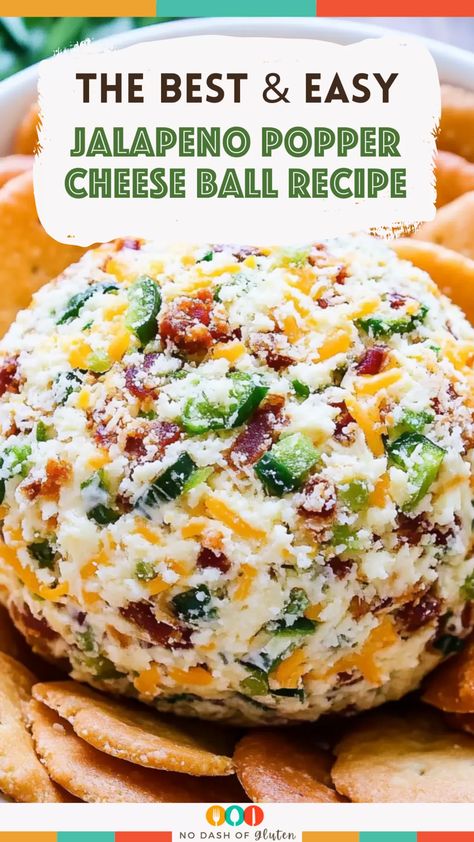 Cheese Ball Recipes Spicy, Jalapeno Popper Cheese Balls, Cream Cheese And Jalapeno Dip, Bacon Ranch Jalapeno Cheeseball, Cheese Ball Beef Green Onions, Super Easy Christmas Appetizers, Jalapeno Popper Cheese Dip, Jalapeno Bacon Cheese Ball Recipes, Jalapeños Cheese Ball