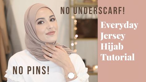 thumbnail Jersey Hijab Style Tutorials, Jersey Hijab Tutorial, Jersey Hijab Style, Scarf Outfits, Under Scarf, Scarf Designs, Muslim Brides, Turban Hijab, Jersey Scarf