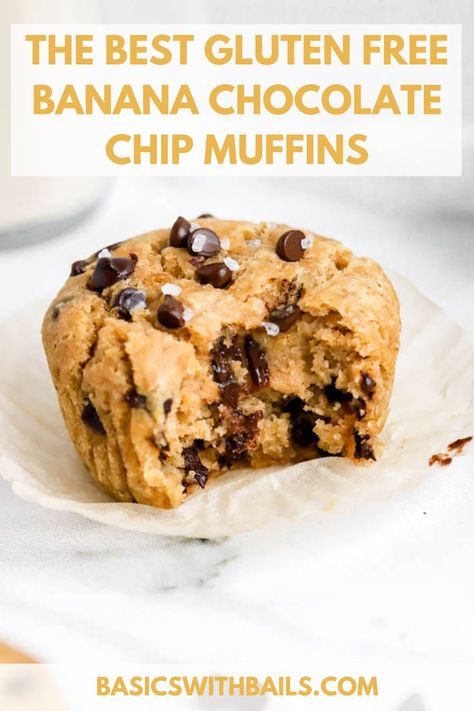 Banana Recipes Dairy Free, Banana Muffins Recipe Easy, Mashed Banana Recipes, Banana Chocolate Recipes, Banana Muffin Recipe Easy, Baking Powder Recipe, Chocolate Chip Muffins Easy, Healthy Banana Recipes, Banana Recipes Easy