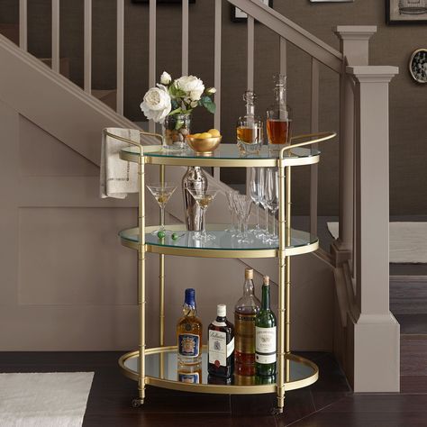 Gold Bar Cart Target, Gold Bar Cart Styling, Bar Cart Inspo, Bar Cart Ideas, Metal Bar Cart, Gold Bar Cart, Bar Cart Styling, Cart Ideas, Cart Decor