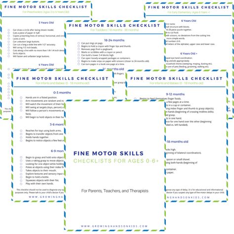 Fine Motor Skills Checklist for Ages 0-6+ - Free Download Occupational Therapy Assessment, Pencil Grasp Development, School Based Therapy, Fine Motor Development, Occupational Therapy Assistant, School Checklist, Writing Lines, Motor Development, Scissor Skills