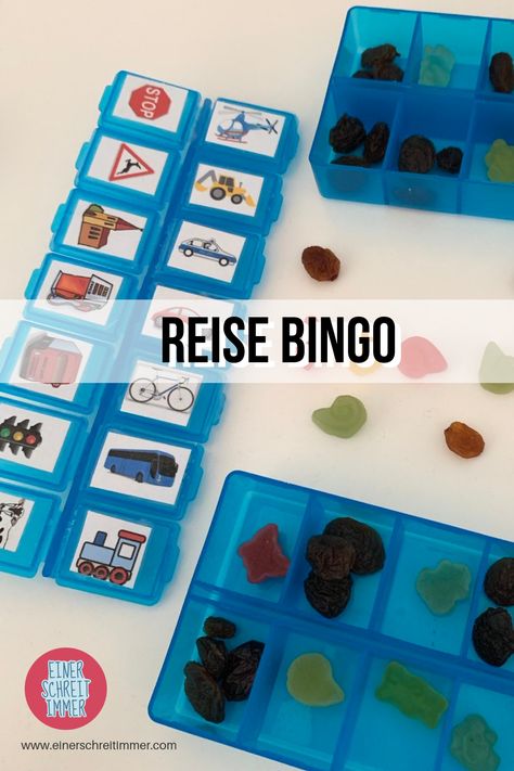 Gegen Langeweile bei langen Autofahrten in den Urlaub: Reise Bingo mit Kleinigkeiten zum Naschen  So vergeht die Zeit im Auto wie im Flug  #einerschreitimmer #reisenmitkinder #urlaubmitkinder #urlaub #reisebingo Food Activities, Road Trips, Bingo, Kids Playing, Cool Kids, Road Trip, Spa, Quick Saves