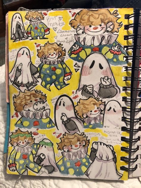 Oc Sketchbook Page, Cool Sketchbook Pages, Sketch Book Spreads, Sketch Book Cover Ideas, Halloween Sketchbook, Sketchbook Spreads, Sketch Page, Sketchbook Layout, Some Drawings