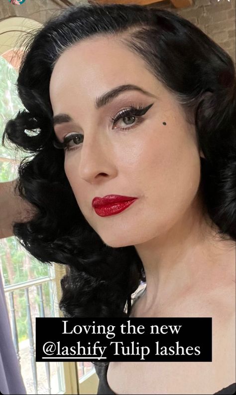 Dita Von Teese Makeup, Andy Warhol Polaroids, Dita Von Teese Burlesque, Dita Von Tease, Vintage Makeup Looks, Dita Von, Vintage Makeup, Dita Von Teese, Silver Fox