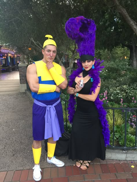 Halloween costumes for Mickeys Halloween party 2016: Kronk & Yzma, Emperors New Groove Yuma And Kronk Costume, Ezma And Krunk Costume, Yzma And Kronk Costume Diy, Ezma And Kronk Costume, Emperors New Groove Halloween Costume, Ezma Emperor's New Groove Costume, Kuzco And Yzma Costume, Krona And Yzma Costume, Kronk Costume Diy