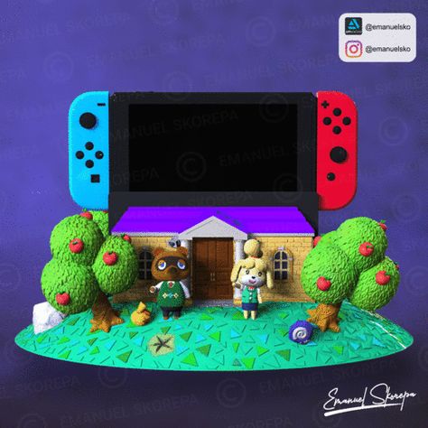 3d Printing Ideas Animal Crossing, Nintendo Switch Dock, Animal Crossing Switch Console, 3d Printed Nintendo Switch Game Holder, Nintendo Switch Animal Crossing, Fdm Printer, Invite Your Friends, Banner Ads, Nintendo Consoles