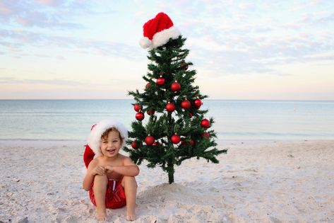 Family Christmas Beach Pictures, Beach Christmas Photos, Christmas Beach Pictures, Christmas Beach Photos, Beach Christmas Pictures, Cali Christmas, Toddler Christmas Pictures, Christmas Mini Shoot, Christmas Pic