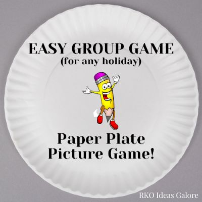 Paper Plate Picture Game Christmas Drawing Game, Game Paper, Fun Holiday Games, Plate Drawing, How To Draw Santa, Games To Play With Kids, Xmas Games, Thanksgiving Paper, Christmas Paper Plates