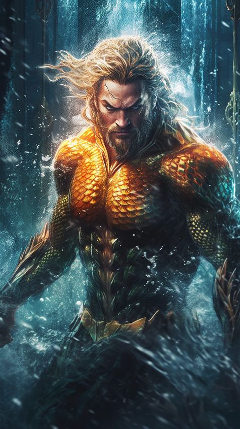 League Splash Art, Aquaman Artwork, Aquaman Dc Comics, Aquaman Comic, Aqua Man, Iron Man Poster, Arthur Curry, Jason Momoa Aquaman, Comic Book Store