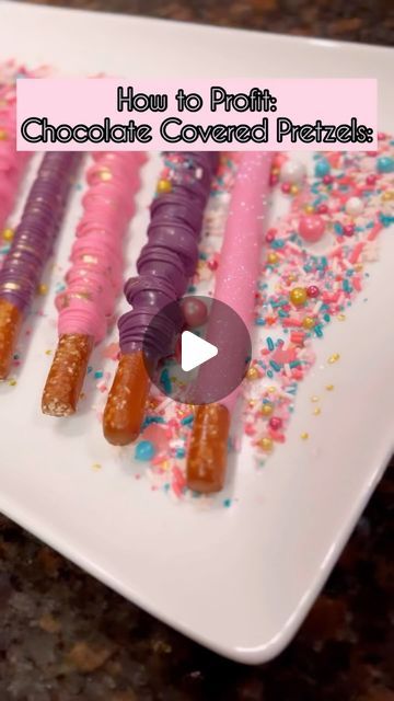 How To Display Chocolate Dipped Pretzels, Decorate Pretzel Rods, Diy Chocolate Pretzel Rods, Pretzel Decorating Ideas, How To Dip Pretzel Rods, How To Make Chocolate Covered Pretzels, Pink Chocolate Covered Pretzels, Pretzel Rods Dipped, Pretzel Ideas