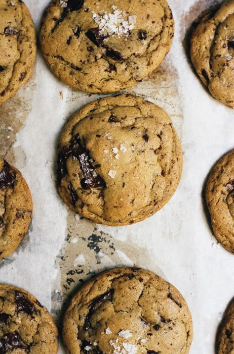 Cookie Monster Chocolate Chip Cookies, Chocolate Chip Monster Cookies, Chocolate Chip Cookies Photography, Beat Chocolate Chip Cookies, Cooks Illustrated Chocolate Chip Cookies, Olive Oil Cookies, Broma Bakery, Perfect Chocolate Chip Cookies, Slow Cooker Desserts