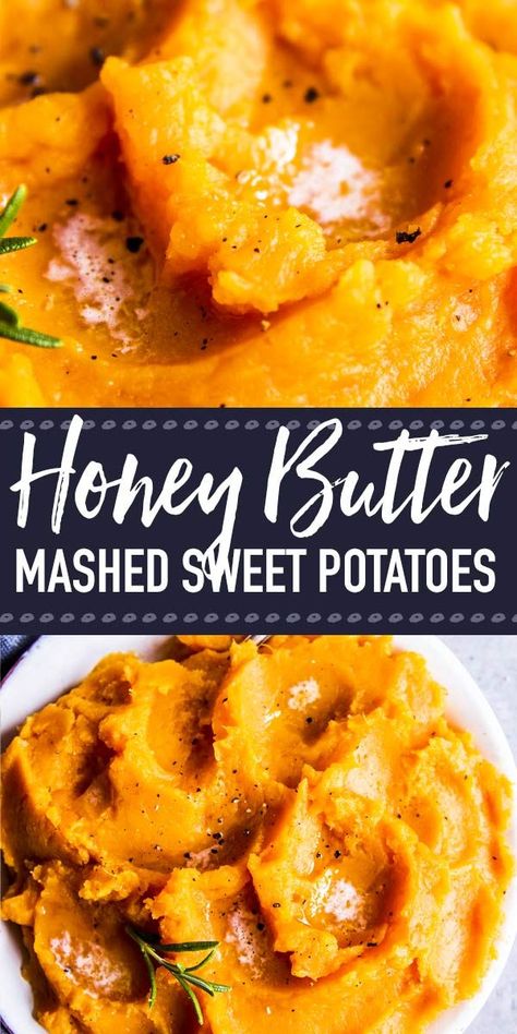 Fall Lunch Side Dishes, Healthy Sweetpotato Recipe, Sweet Mash Potato Recipes, Hot Honey Mashed Sweet Potatoes, Thanksgiving Mashed Sweet Potatoes, Sweet Potatoes Healthy Recipes, Easy Fancy Side Dishes, Sweet Potato Side Recipes, Best Mashed Sweet Potatoes