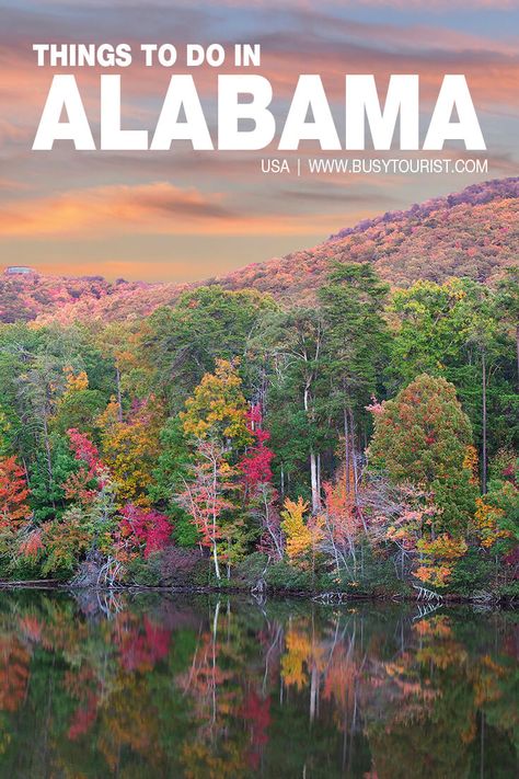 Planning to visit Alabama? This travel guide will show you the top attractions, best activities, places to visit & fun things to do in Alabama. Start planning your itinerary & bucket list now! #alabama #alabamatravel #thingstodoinalabama #usatravel #usatrip #usaroadtrip #travelusa #ustraveldestinations #ustravel #vacationusa #americatravel Places To Visit In Alabama, Things To Do In Alabama, Huntsville Botanical Gardens, Alabama Vacation, Alabama Travel, Usa Destinations, Trip Destinations, Dream Property, Usa Travel Guide