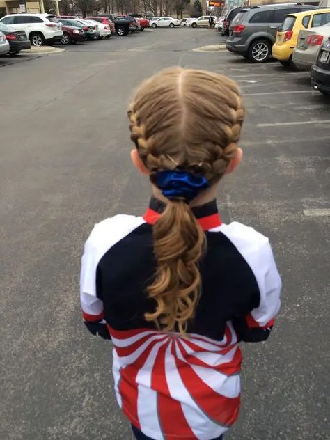 The Best Hairstyles for Gymnastics - NUTRI RUN CLUB Hair Ideas For Gymnastics, Gymnastic Meet Hairstyles, Hairstyles For Gymnastics Competitions, Simple Gymnastics Meet Hair, Cute Gymnastics Hairstyles, Girls Gymnastics Hair, Gymnastics Meet Hairstyles, Hairstyles For Gymnastics, Gymnastics Hairstyles For Competition