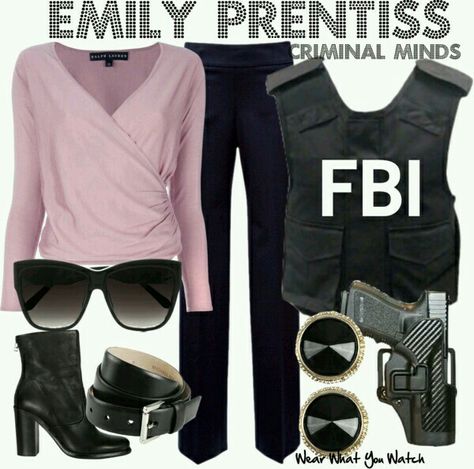 How to dress like Prentiss. Detective Fashion, Fbi Outfit, Spy Stuff, Detective Outfit, Emily Prentiss, Movie Outfits, Crimal Minds, Character Inspired Outfits, Fandom Fashion