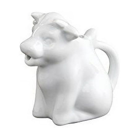 CREAMER MINI COW Size: Approximately 3.5 x 2 x 3" (2oz).  Color: White. Cow Colour, Milk Syrup, Mini Cows, Cow Creamer, Serveware Entertaining, Tea Milk, Coffee Creamer, Tea Service, White Porcelain