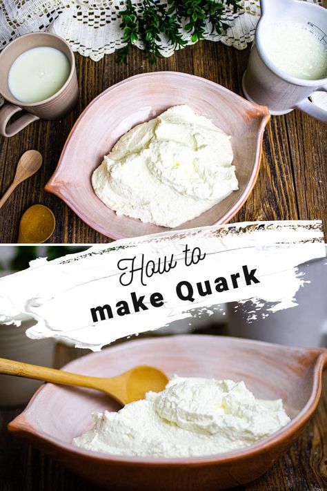 German Quark Recipe, How To Make Quark, Making Cheese From Goat Milk, Quark Recipes, Quark Cheese, Yogurt Maker, Fresh Cheese, Light Desserts, Culinary Recipes