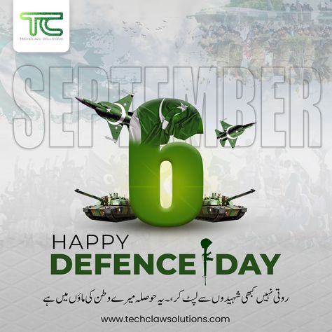 Happy National Defence Day. Today and every day, we honor our martyrs for their sacrifice. May Allah strengthen our armed forces to combat any external force and keep Pakistan safe. Pakistan Zindabad. #DefenseDay #PakistanDefenseDay #6thSeptember #PakDefenceDay #BraveSoldiers #SaluteToOurHeroes #DefendersOfTheNation #PakistanZindabad #OurHeroesOurPride #DefenceAndMartyrsDay #PakArmedForces #WeStandWithOurTroops #StrengthInUnity #NationalSecurity #ShaheedonKoSalam #techclawsolutions Defense Day Pakistan Poster, Pakistan Defence Day, Defence Day, Pakistan Defence, Pakistan Zindabad, Pakistan Army, Armed Forces, Pakistan, Poster Design