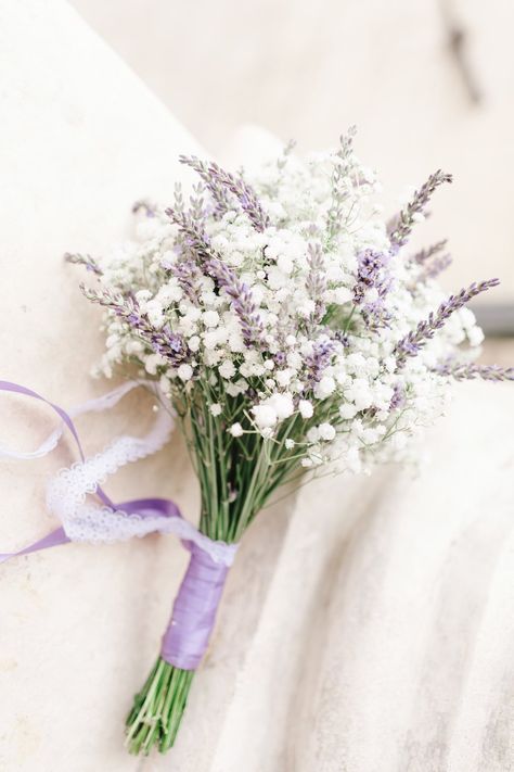 Lilac Wildflower Bouquet, White And Lavender Wedding Bouquet, Lavender And Sage Flower Bouquet, Simple Purple Bouquet, White And Lavender Bouquet, Flower Bouquet Purple Lavender, White Rose And Lavender Bouquet, Lavender Babysbreath Bouquet, Lavender And Eucalyptus Wedding Bouquet