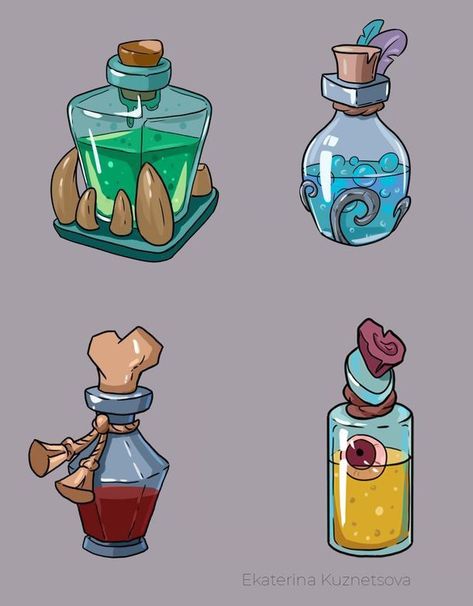 Starting An Etsy Business, Fantasy Map Making, Witch Room, Bottle Drawing, Magic Bottles, Props Art, Isometric Art, Halloween Illustration, Cute Doodle Art