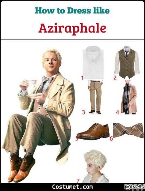 Good Omens Party Ideas, Aziraphale And Crowley Costume, Good Omens Halloween, Good Omens Costume, Good Omens Halloween Costume, Aziraphale Outfit Ideas, Good Omens Cosplay, Black Jeans Black Boots, Aziraphale Cosplay