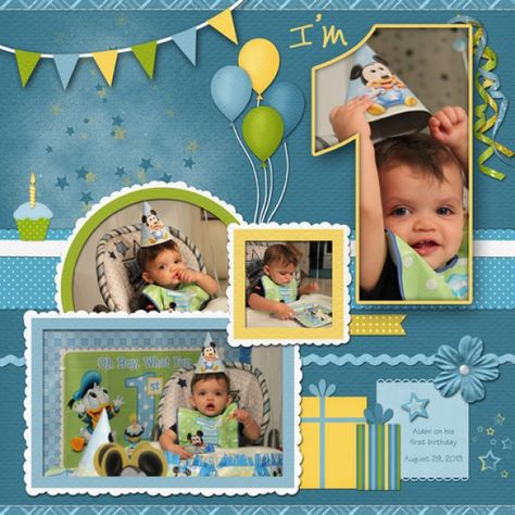 im1 Birthday Scrapbook Ideas, Baby Boy Scrapbook Layouts, Birthday Scrapbook Layouts, Birthday Scrapbook Pages, Scrapbook Birthday, Baby Scrapbook Layouts, Baby Scrapbook Ideas, Boy Scrapbook Layouts, Baby Scrapbook Album