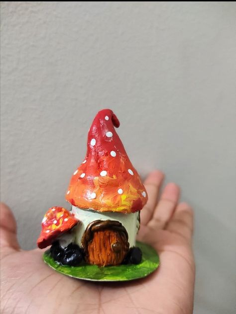 Air Dry Clay Canvas Art, Mouldit Clay Art, Mouldit Clay, Miniature Fairy House, Terracotta Jewellery Designs, Clay Crafts Air Dry, Beautiful Art Paintings, Terracotta Jewellery, Miniature Bottles