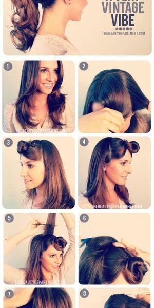 Hair Styles For Moms, Recital Hair, Greaser Girl, Hair Twist Bun, 1950s Hair, Very Easy Hairstyles, Easy Work Hairstyles, 1950s Hairstyles, 50s Party