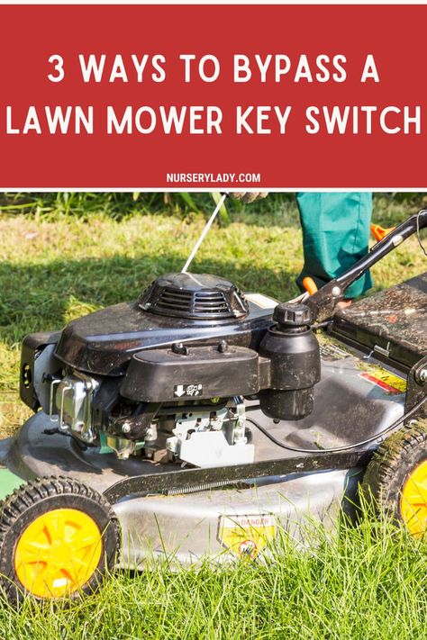 Need to bypass your lawn mower's key switch? Discover 3 safe and effective methods to get your mower running without a key! Whether you're dealing with a lost key, a faulty switch, or an emergency situation, this guide offers quick solutions. Learn how to bypass the key switch responsibly while ensuring your mower's safety and functionality. Perfect for DIY lawn care enthusiasts! Diy Lawn Care, Lawn Mower Maintenance, Diy Lawn, Push Mower, Lawn Mowers, Lawn Care, Lawn Mower, Lawn, Lost