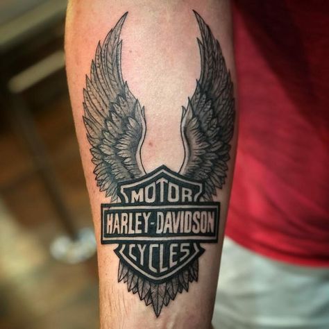 Sailor Jerry Harley Davidson, Harley Davidson Wings Tattoo, Harley Eagle Tattoo, Harley Wings Tattoo, Harley Davidson Eagle Tattoo, Harley Davidson Memorial Tattoos, Harley Davidson Tattoo Design, Motorcycle Tattoo Memorial, Harley Davidson Tattoos For Men