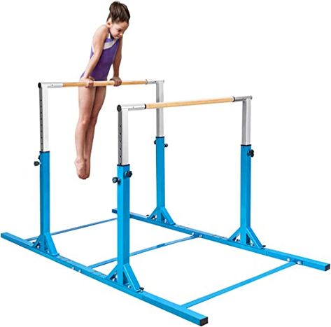 (paid link) Costzon Double Horizontal Bars, Junior Gymnastic Training Parallel Bars w/11-Level 38-55" Adjustable Heights, 264lbs Capacity, Ideal for Indoors, Outdoor, Home Practice Uneven Bars, Bamboo Bar, Gymnastics Training, Double Lock, Outdoor Home, Keeping Healthy, Handstand, Bar Design, Home Gym