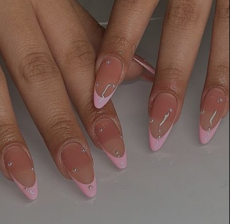 Doja Cat Nails Ideas, Simple Pink Acrylic Nails, Doja Cat Nails, Classic French Nails, Hollywood Nails, Gel X Nails, X Nails, La Nails, West Covina