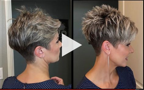 ✓ older women hairstyles short over 70, older women hairstyles long, older women hairstyles, older women hairstyles medium over 60, older women hairstyles over 60! Short Hair Back, Short Spiked Hair, Blonde Pixie Hair, Short Hair Pixie Cuts, Mullet Hairstyle Women, Short Hair Trends, Short Hair Undercut, Messy Short Hair, Super Short Hair