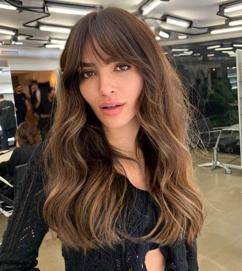 Ways To Style Long Hair, Natural Dark Blonde Hair, Bottleneck Bangs, Style Long Hair, Shaggy Long Hair, Layered Hair With Bangs, 2023 Hair, Beautiful Haircuts, Pigtail Hairstyles