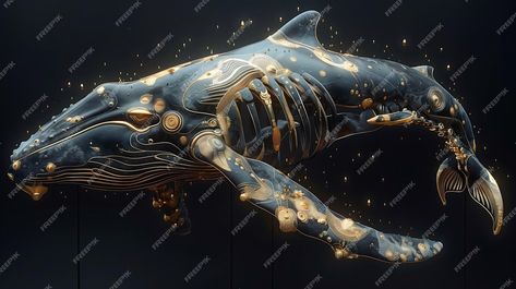 Premium Photo | Whale skeleton made of gold and wood Whale Skeleton, Stationery Templates, Card Banner, Flyer Maker, Business Card Maker, Poster Maker, Poster Invitation, Presentation Template Free, Cartoon Clip Art