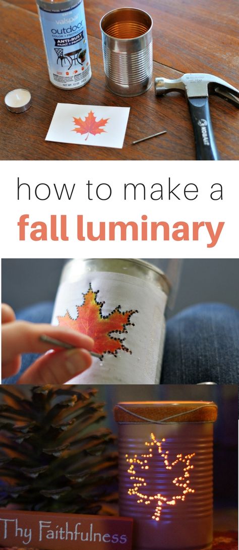 Easy Diy Fall Crafts, Easy Fall Crafts, Fall Craft, Tin Cans, Fall Crafts Diy, Autumn Crafts, Fall Projects, Seasonal Crafts, Easy Fall