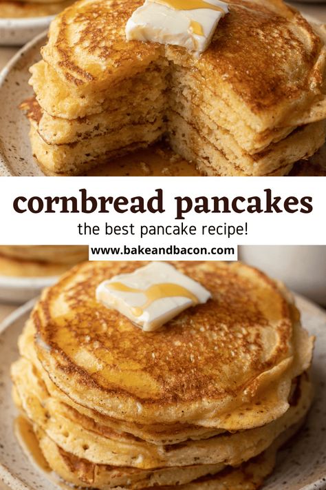 Cornbread Pancakes Corn Muffin Pancakes, Cornbread Mix Pancakes, Cornbread Pancakes Easy, The Best Homemade Pancakes, Cornbread For Breakfast, Cornmeal Pancakes Pioneer Woman, Pancakes With Cornmeal, Cornbread Pancakes Jiffy, Jiffy Cornbread Pancakes