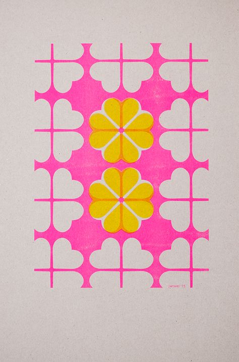 Pink Risograph, Stencil Printing, Riso Print, 카드 디자인, Risograph Print, A3 Poster, Print Inspiration, Pattern Play, You Want Me