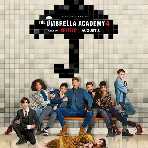 🍿: Hollywood 📺: Umbrella Academy (S4) ☂️ A new poster for the final season of #umbrellaacademy just dropped. 🗓️ Season 4 drops - August 8, 2024 #netflix 🥇Credit:@RottenTomatoes Umbrella Academy Season 4 Poster, Season 4 Umbrella Academy, The Umbrella Academy Season 4, The Umbrella Academy Poster, Umbrella Academy Poster, Umbrella Academy Season 4, Academia Umbrella, Mark Foster, Tom Hopper