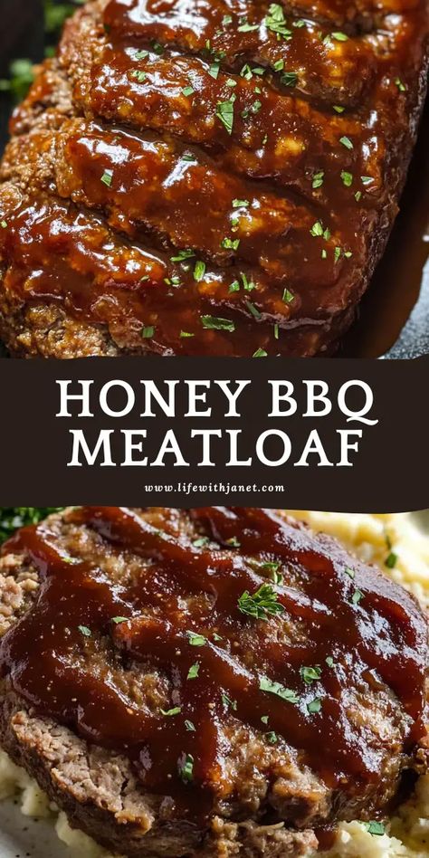 Meatloaf With Bbq Glaze, Honey Bbq Meatloaf, Meatloaf Recipes Ground Turkey, Classic Meals Dinners, No Ketchup Meatloaf Recipes, Meatloaf With Sauce, Asian Style Meatloaf, Best Hamburger Meat Recipes, Beef Recipes For Dinner Comfort Foods