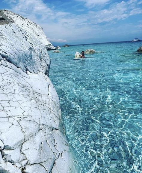 Enjoy Greece ....your way 💙🇬🇷 | Enjoy the turquoise waters of Lalaria beach🩵💚 Lalaria Beach, Greek Goodness, Skiathos Island, Skiathos, Turquoise Water, Greece, Turquoise, Water, Travel