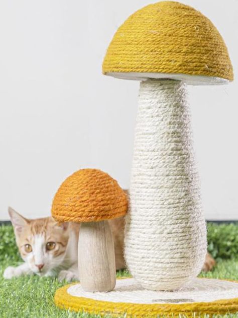 Free Returns ✓ Free Shipping On Orders $49+ ✓. Mushroom Shaped Cat Scratcher- Cat Scratchers at SHEIN. Diy Cat Scratcher, Cat Scratcher Post, Pet Bed Furniture, Cat Climbing Frame, Cat Scratchers, Cat Ball, Cat Trees, Red Umbrella, Climbing Frame