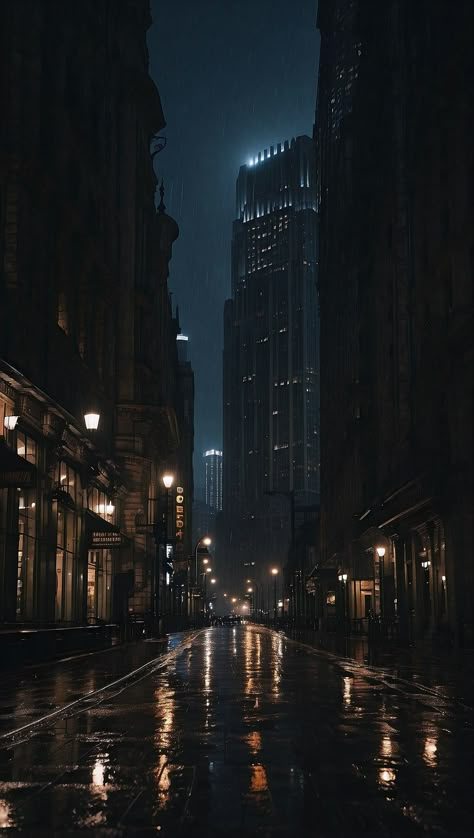 Rainy City Aesthetic, Rain Aesthetics, Wallpapers City, Rainy Wallpaper, City Rain, Cityscape Wallpaper, City Lights At Night, Rainy City, Night Beautiful