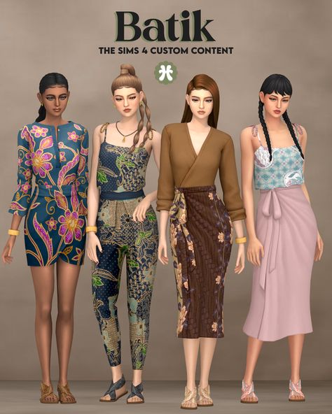 Sims 4 Asian Cc Clothes, Download Sims, Ts4 Clothes, Sims 4 Clothes Cc, Cc Clothes, Cc Packs, Sims Packs, Sims Custom Content, The Sims 4 Packs