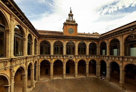 The University of Bologna--the oldest university in continuous operation in Europe University Of Bologna, Beautiful University, Peking University, Bologna Italy, Italy Aesthetic, College Campus, University Campus, Frank Lloyd, Lloyd Wright