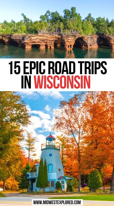 15 Epic Road Trips in Wisconsin Wisconsin Road Trip Map, Wisconsin Bucket List, Wisconsin Day Trips, Wisconsin Aesthetic, Hiking Wisconsin, Wisconsin Beaches, Things To Do In Wisconsin, Midwest Vacations, Wisconsin Vacation