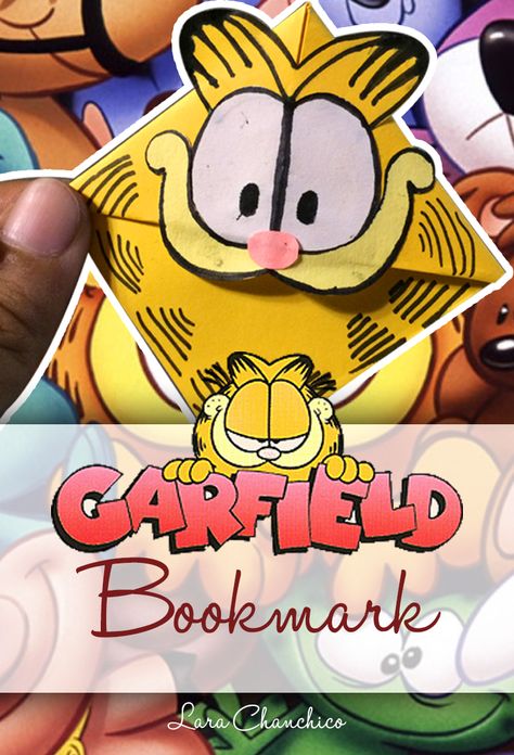 [Time-lapse] - DIY Garfield Corner Bookmark Tutorial Garfield Crafts For Kids, Diy Garfield Crafts, Garfield Craft, Corner Bookmarks, Art Activities For Kids, Summer Crafts, Art Activities, Paper Crafts Diy, Diy Paper